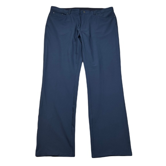 Greg Norman Golf Dress Pants Mens 38x32 Blue Stretch Performance‎ Lightweight - Picture 1 of 9